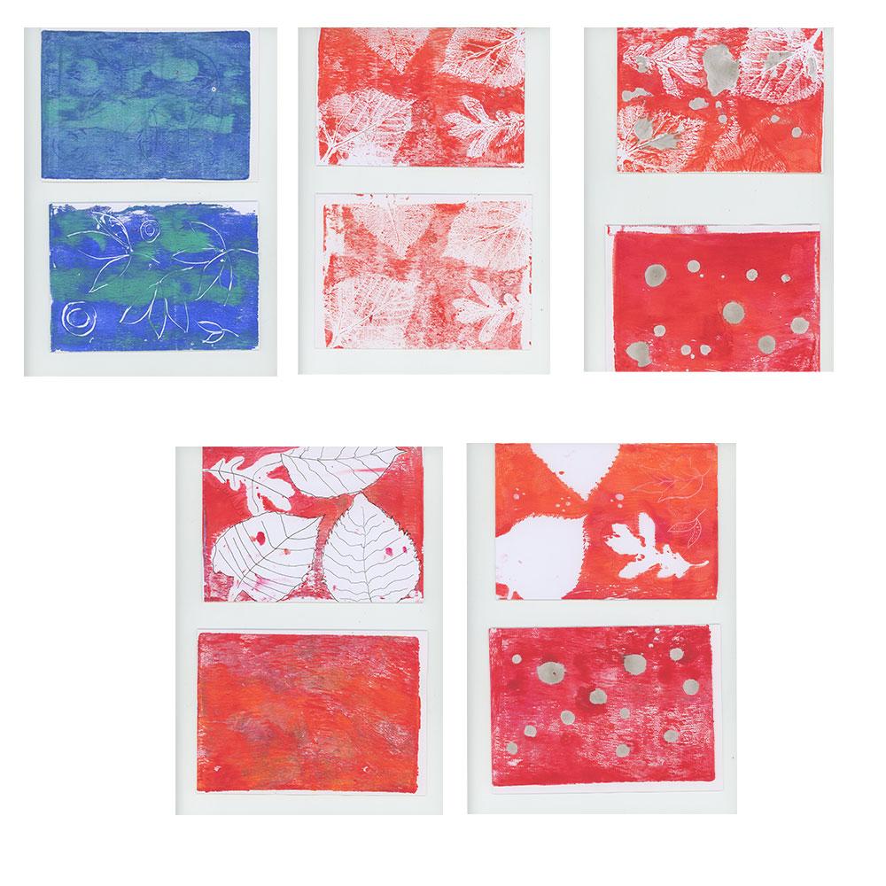 Gel plate printing stationary - image 1 - student project