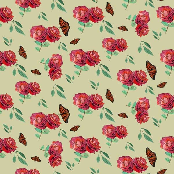 Half Drop Pattern - Roses - image 1 - student project
