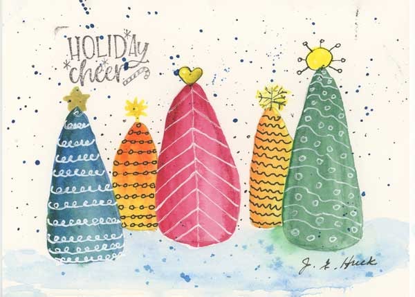 Patterned Holiday Trees - image 1 - student project