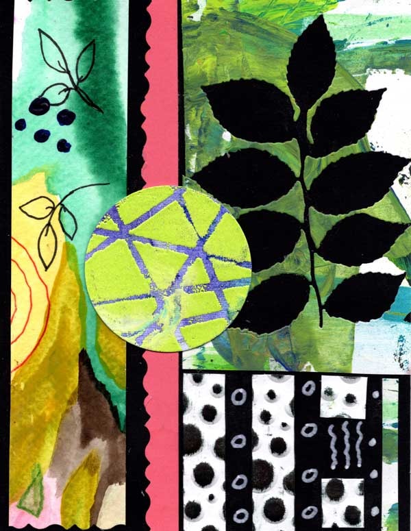 Abstract Mixed Media Collage - image 1 - student project