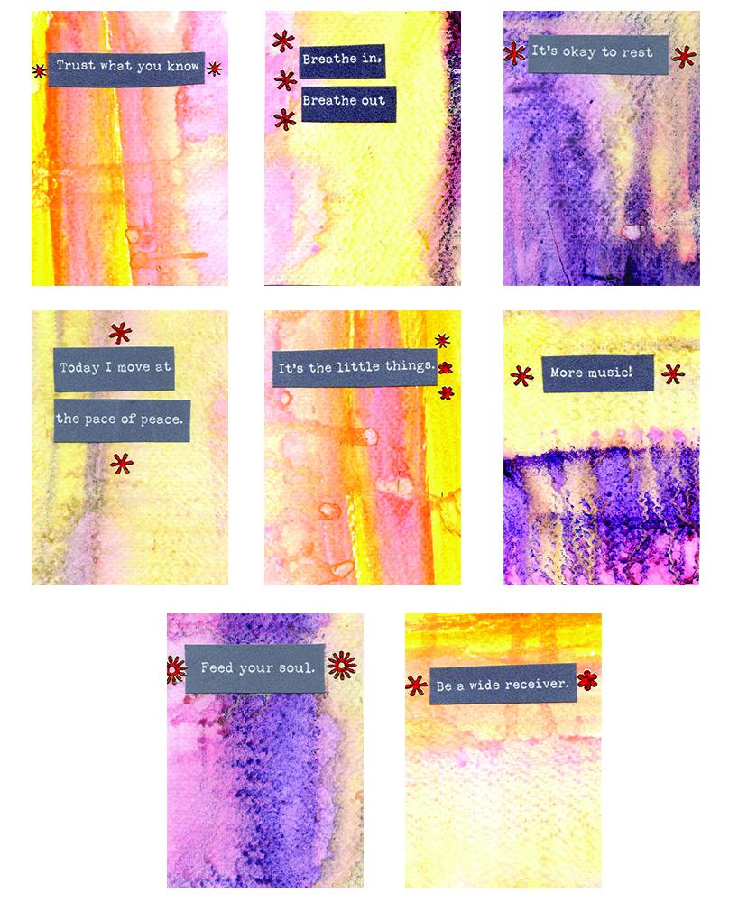 Watercolor Affirmation Cards - image 1 - student project