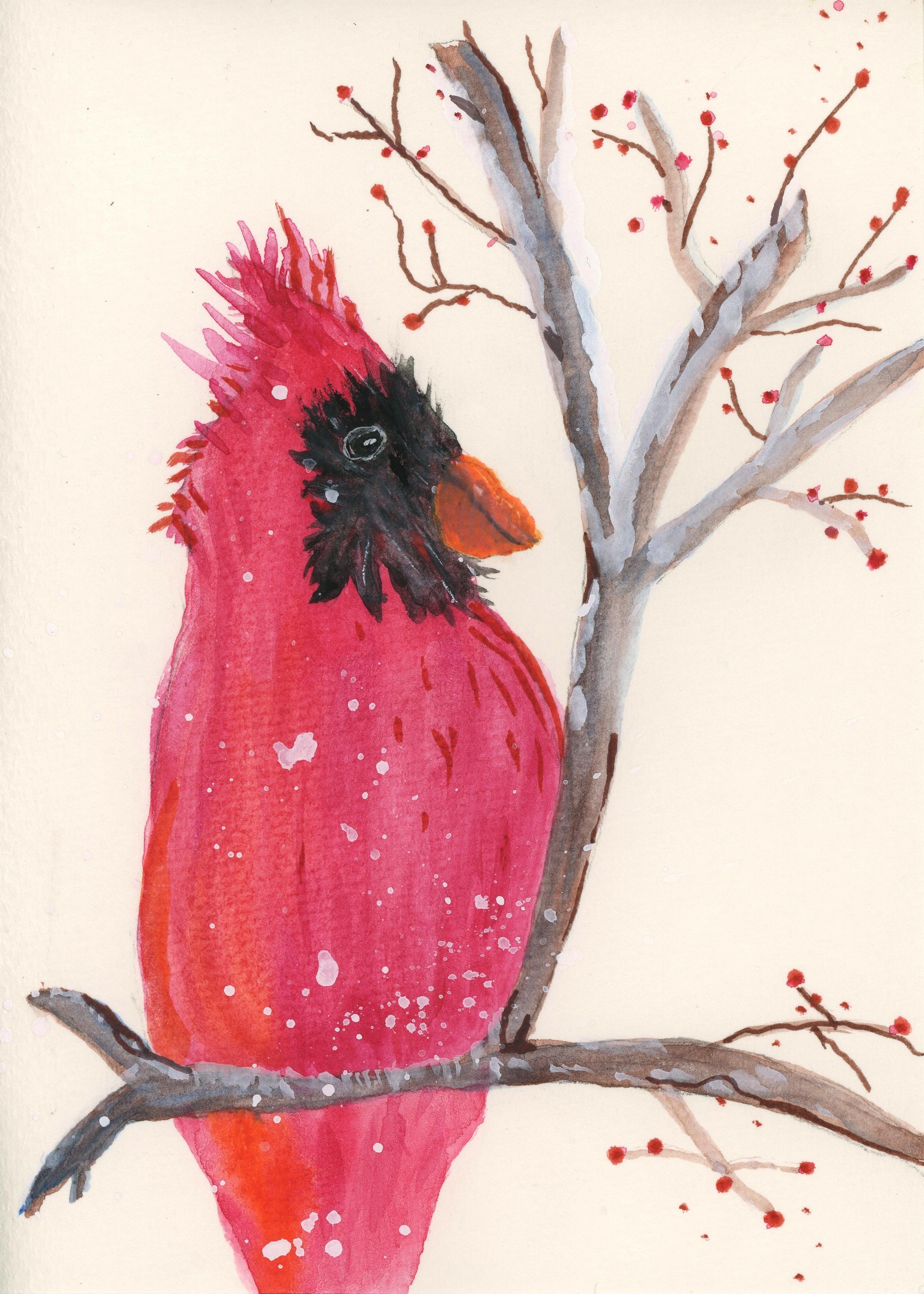 Christmas Cardinal - image 1 - student project