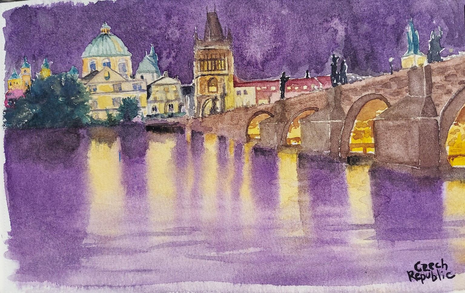 Watercolor Travel II - image 2 - student project