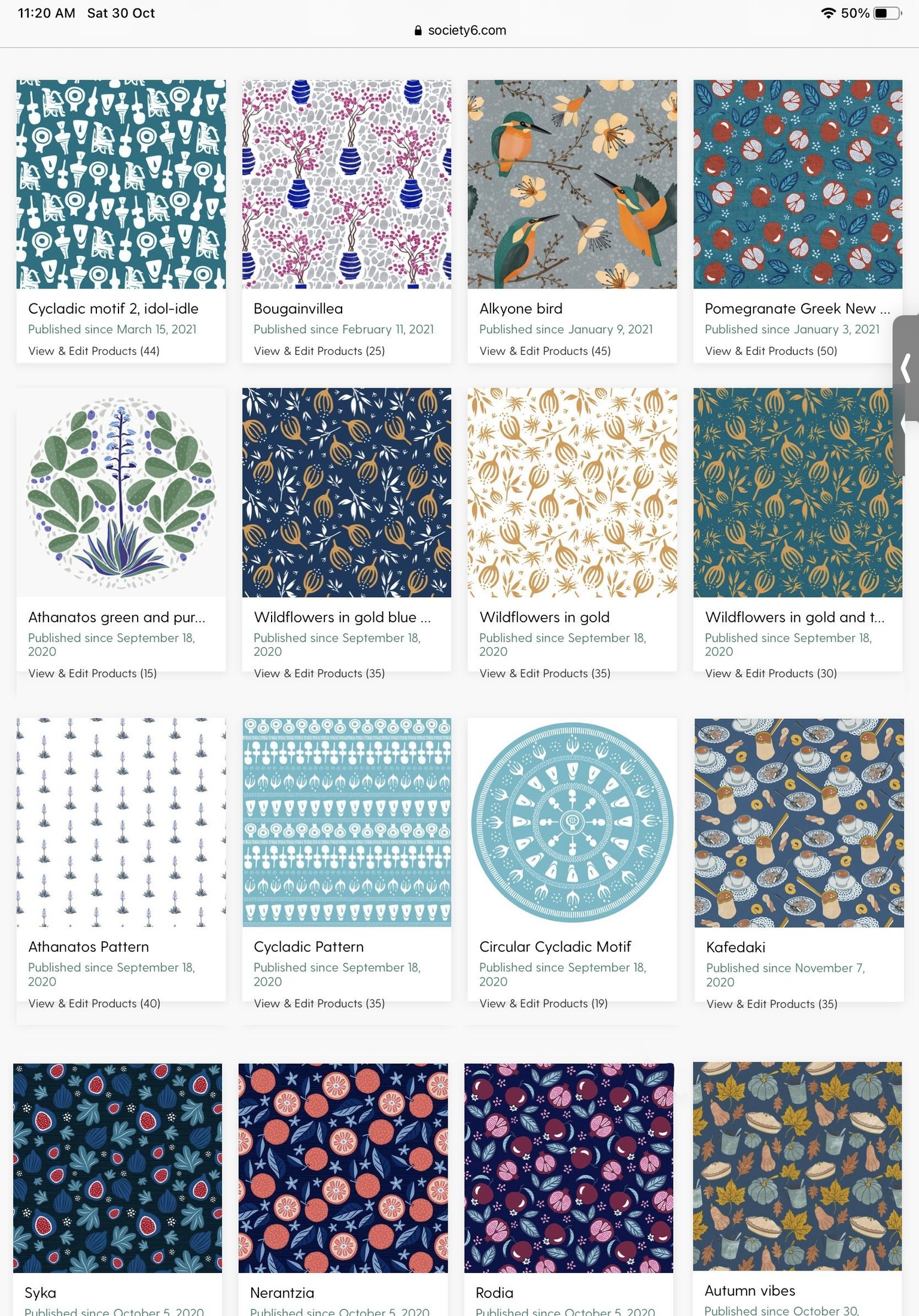 Pod shop patterns - image 1 - student project