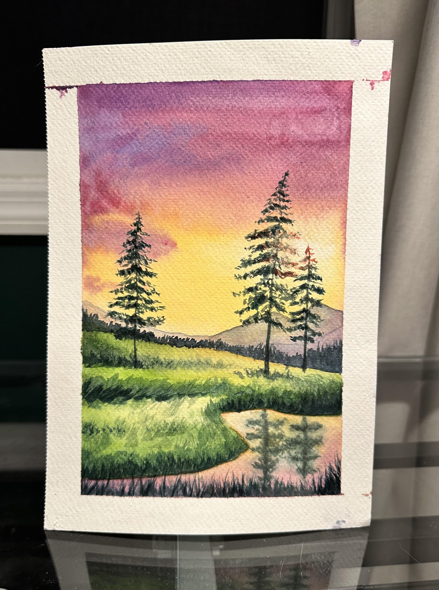 Trees in Pink Sunset - image 1 - student project