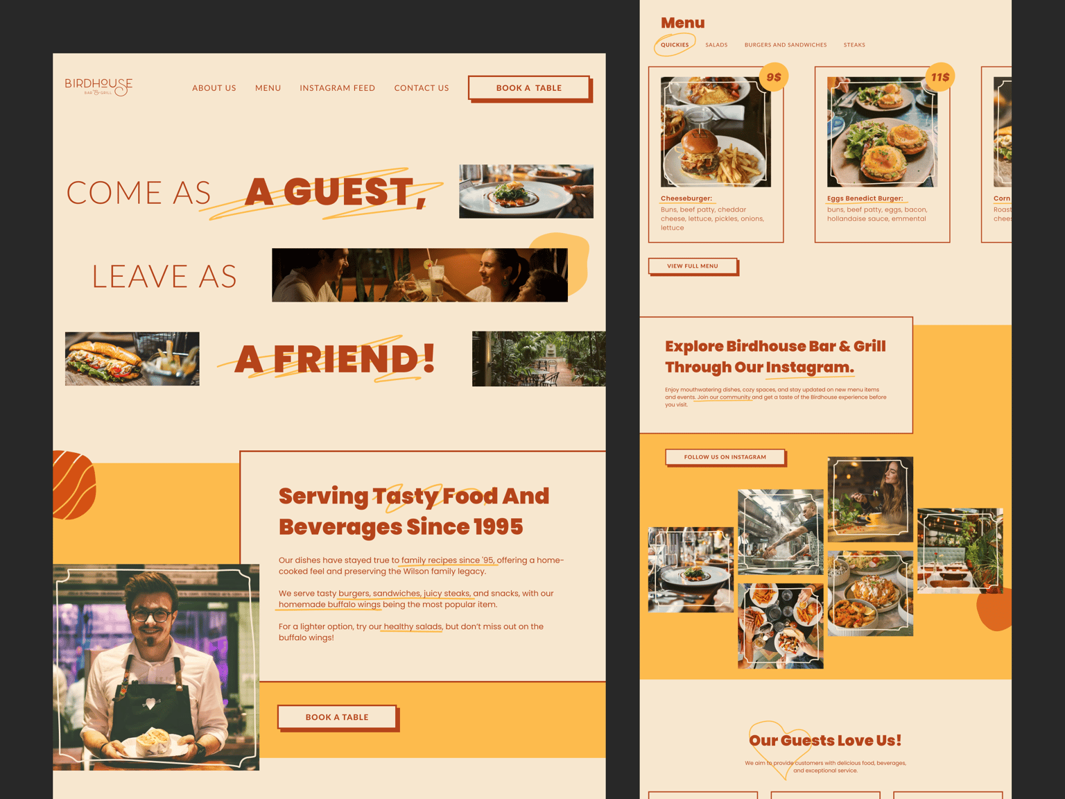 Responsive Website Design for a Family Owned Restaurant - image 4 - student project