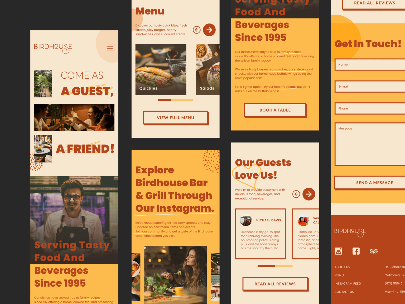Responsive Website Design for a Family Owned Restaurant - image 3 - student project
