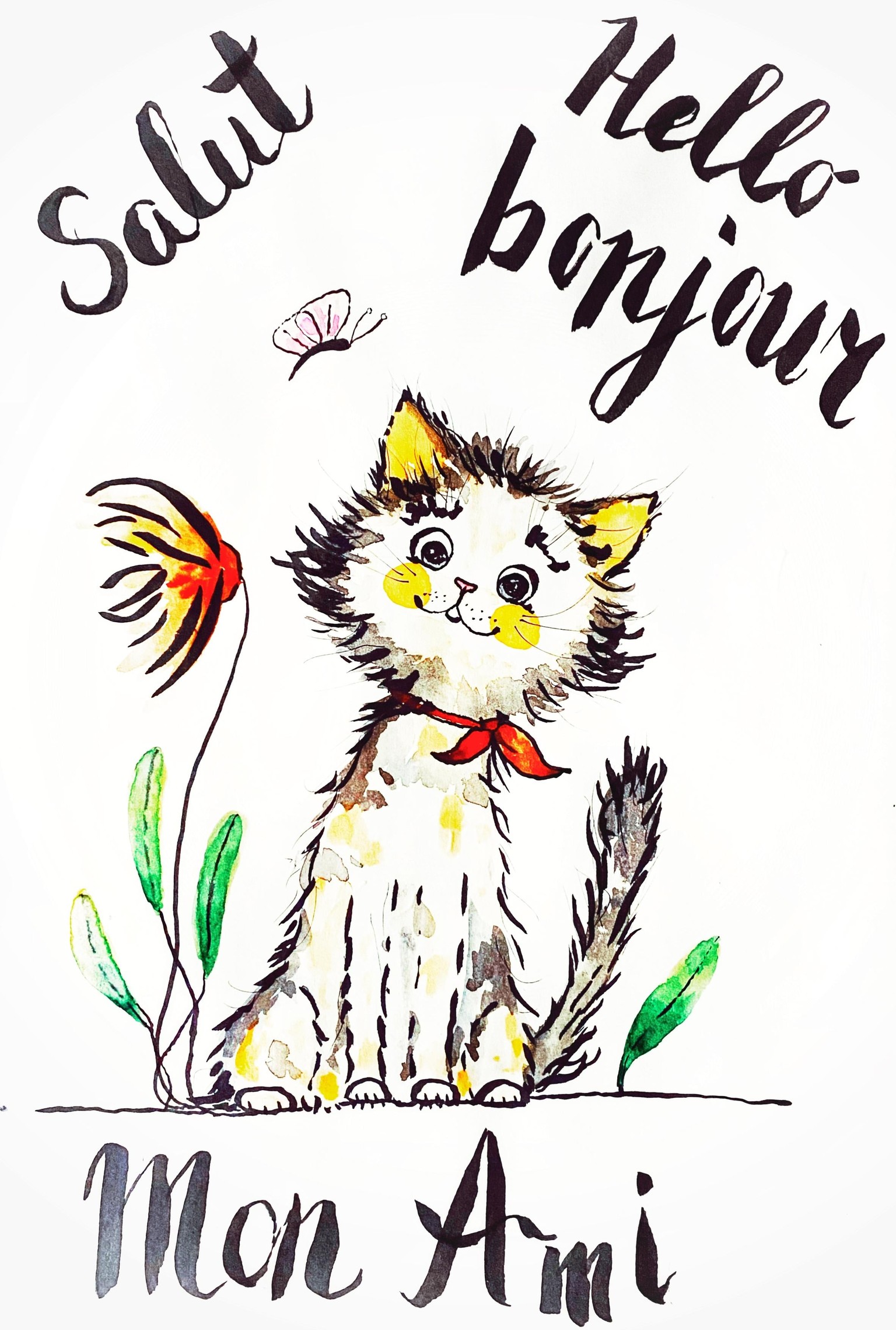 Joy in Painting: My Kitty Mon Ami - image 1 - student project