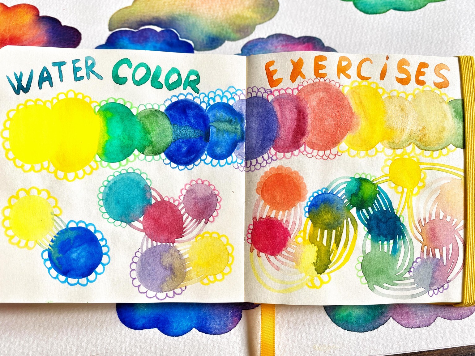 Sketchbook: Colorful Watercolor Exercises - image 3 - student project