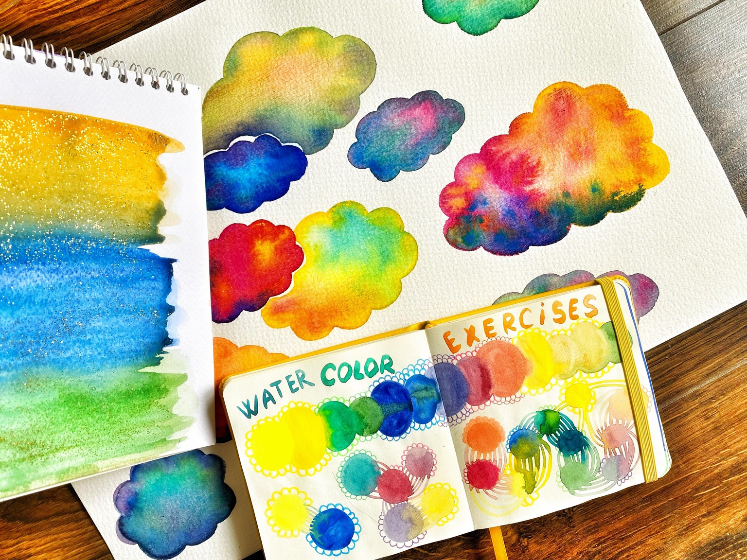 Sketchbook: Colorful Watercolor Exercises - image 1 - student project
