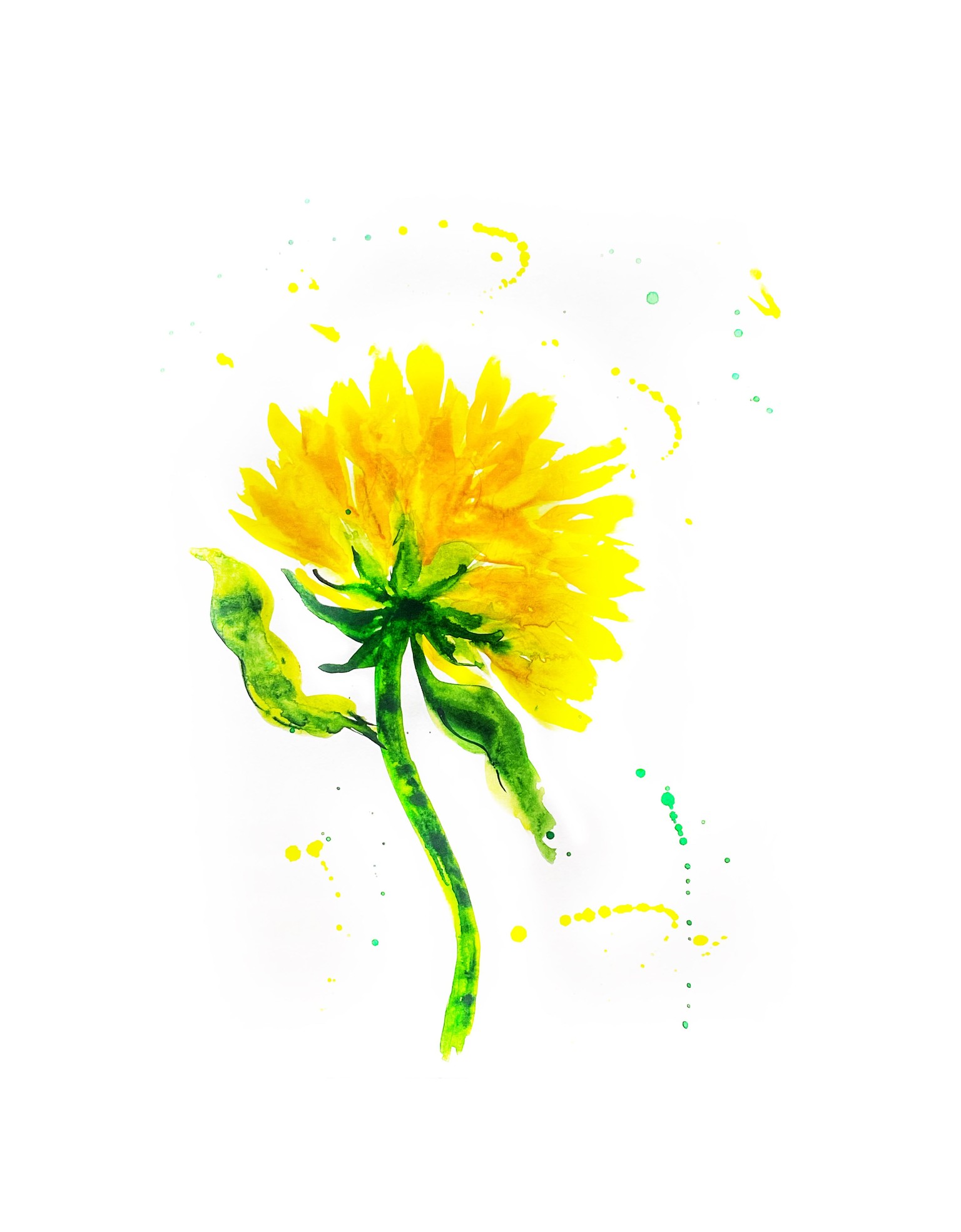 Sunflowers Watercolor - image 2 - student project