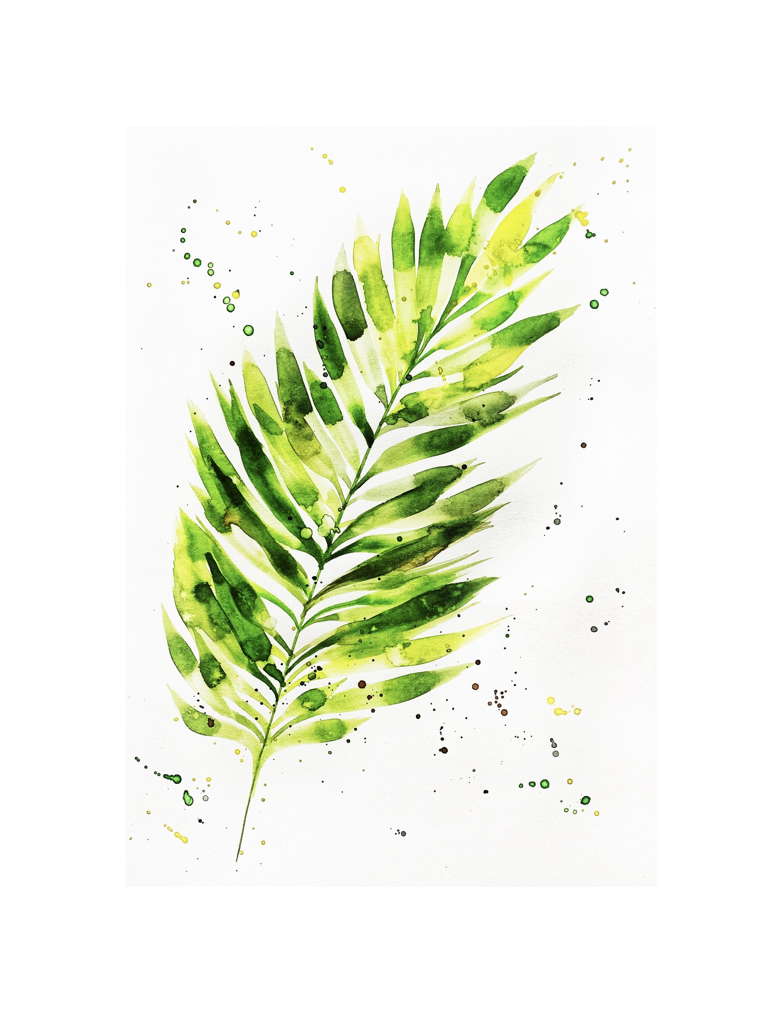 Expressive Areca Palm in Watercolor - image 1 - student project
