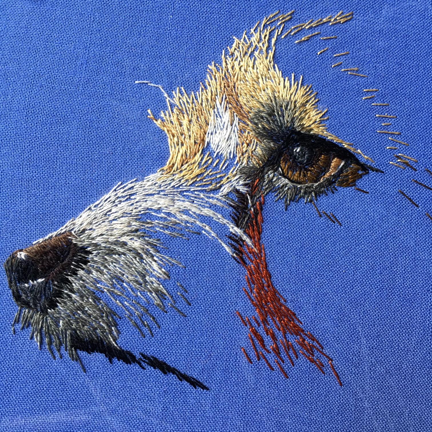 Painting with Thread -- a Terrier - image 1 - student project