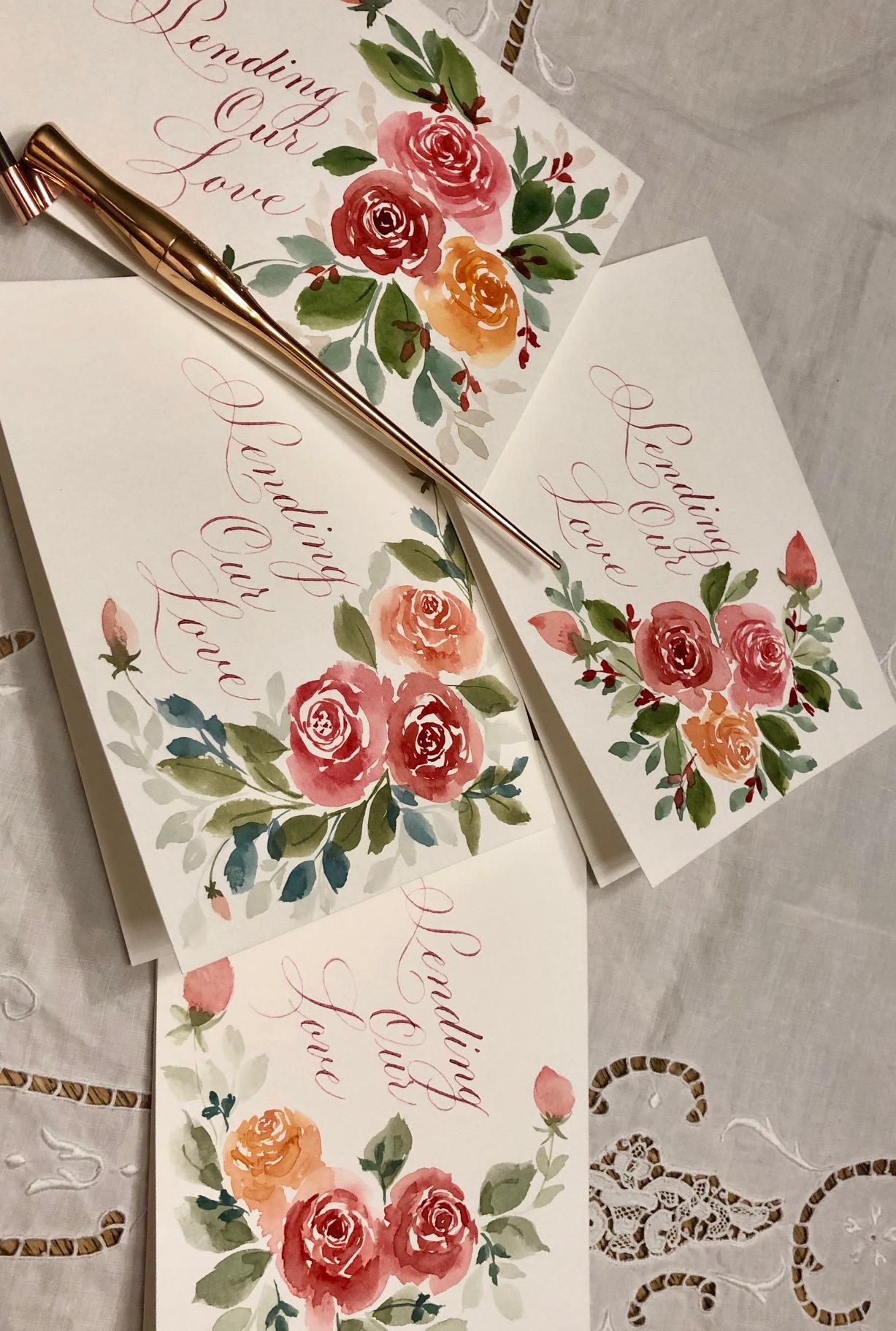 Watercolor cards - image 1 - student project