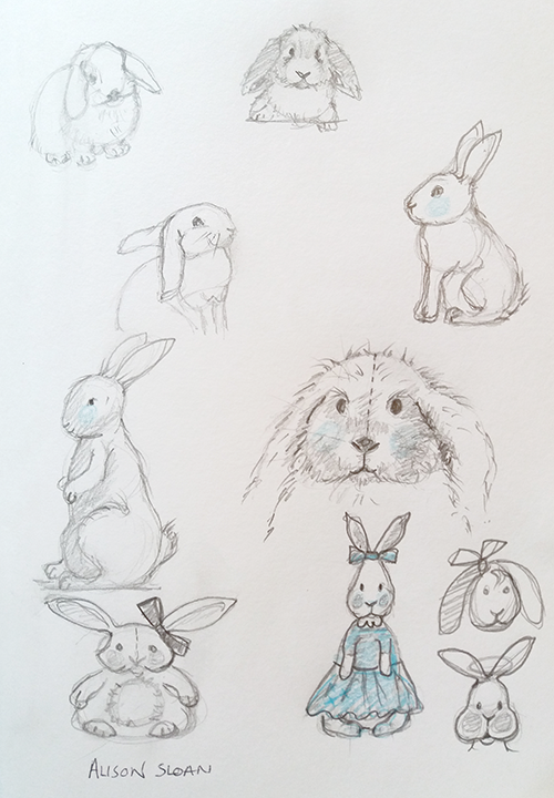 drawing bunnies - image 1 - student project