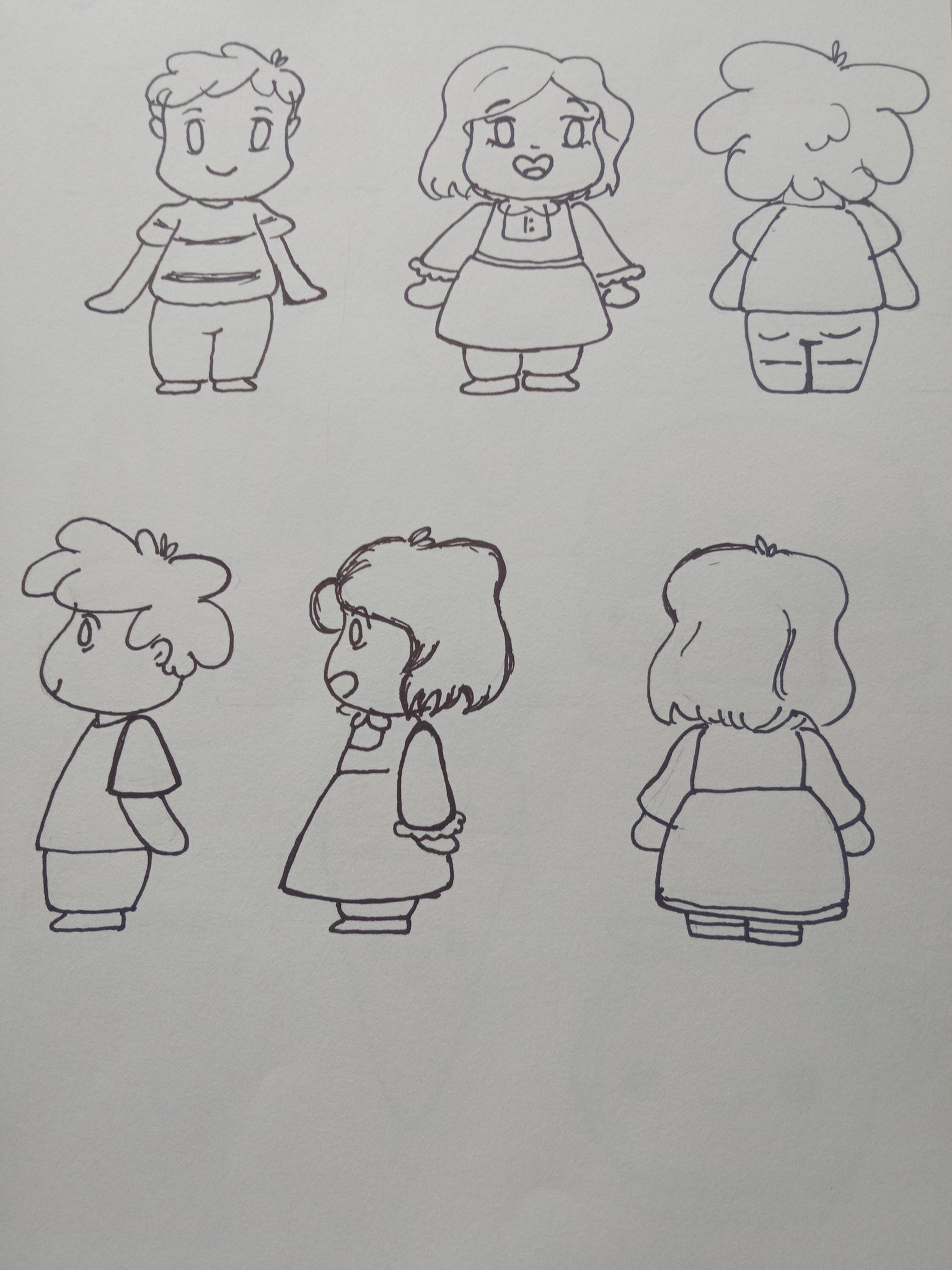practiced chibis from the class - image 1 - student project