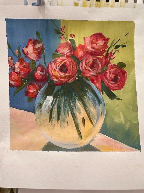 Easy Acrylic Roses - image 1 - student project