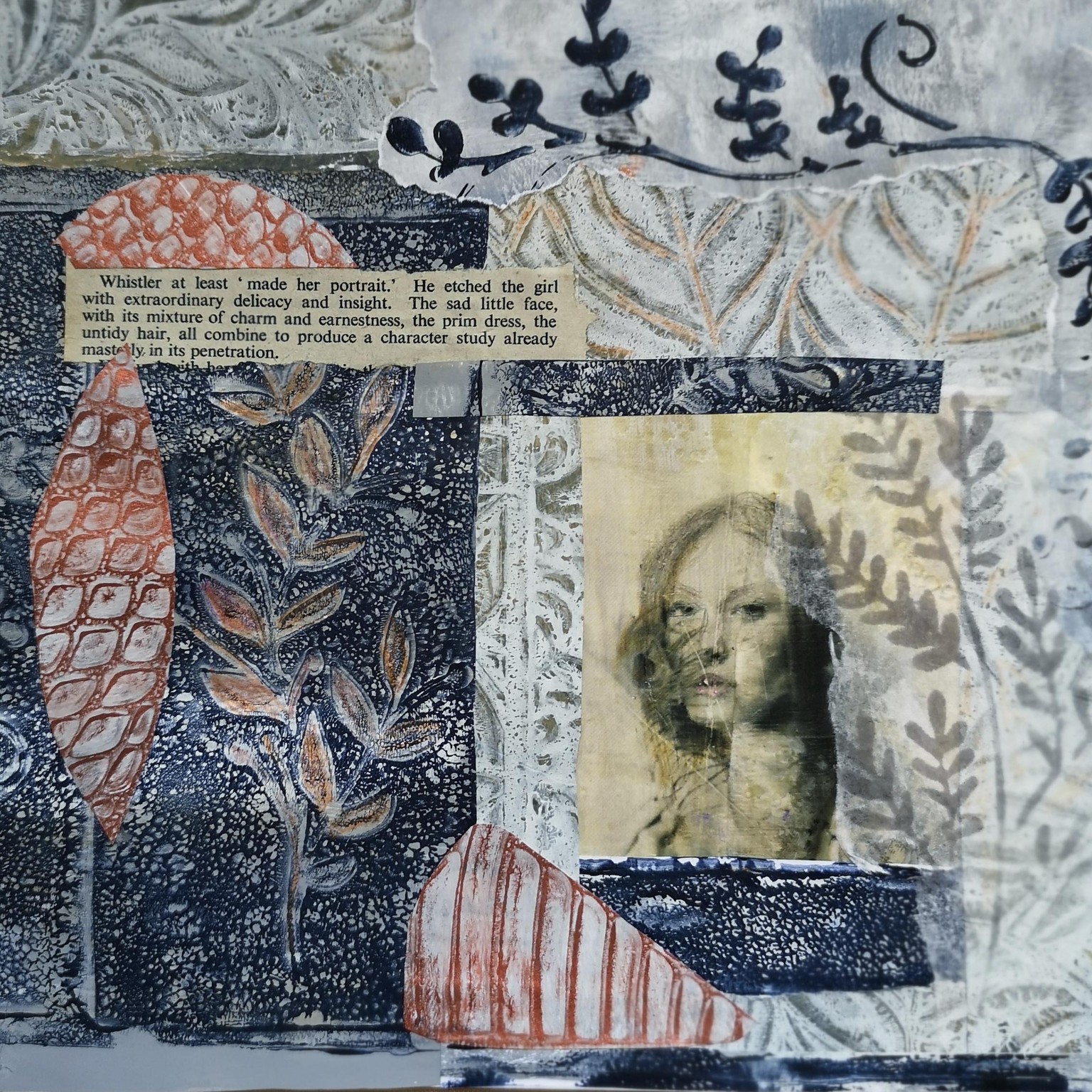 Gelli print collage - image 1 - student project