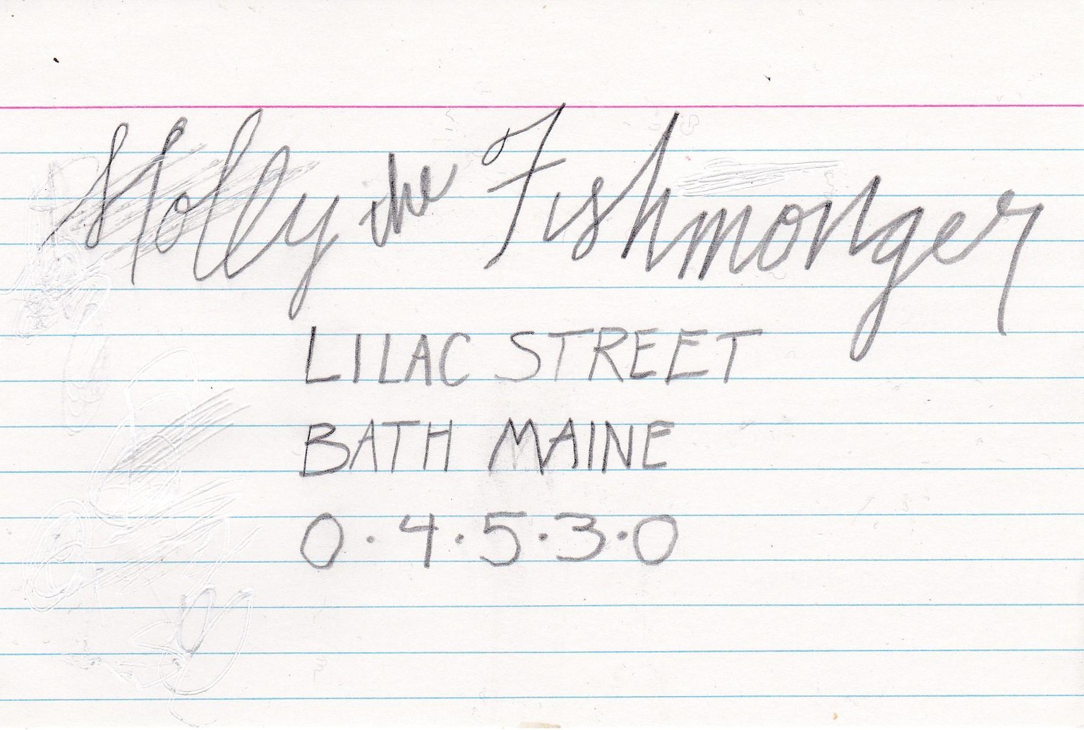 Faux Calligraphy Address - No. 1 - image 1 - student project