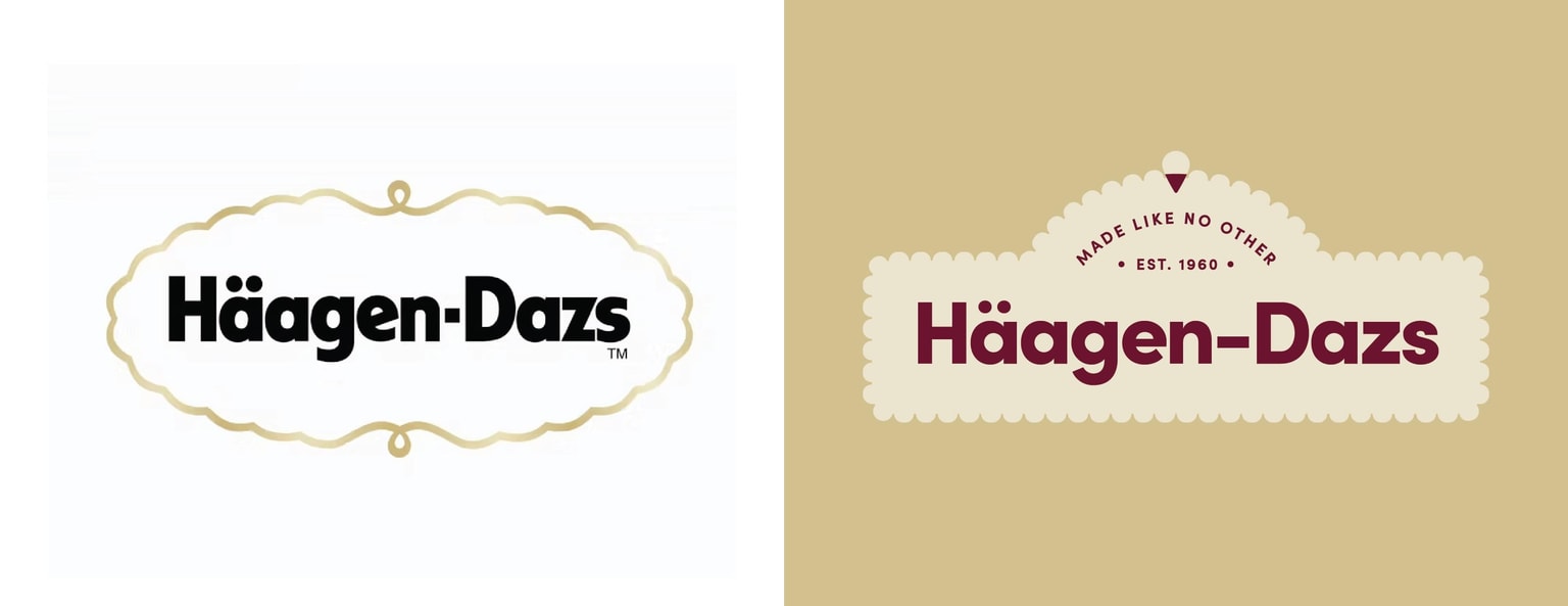 Häagen-Dazs Logo Redesign - image 1 - student project