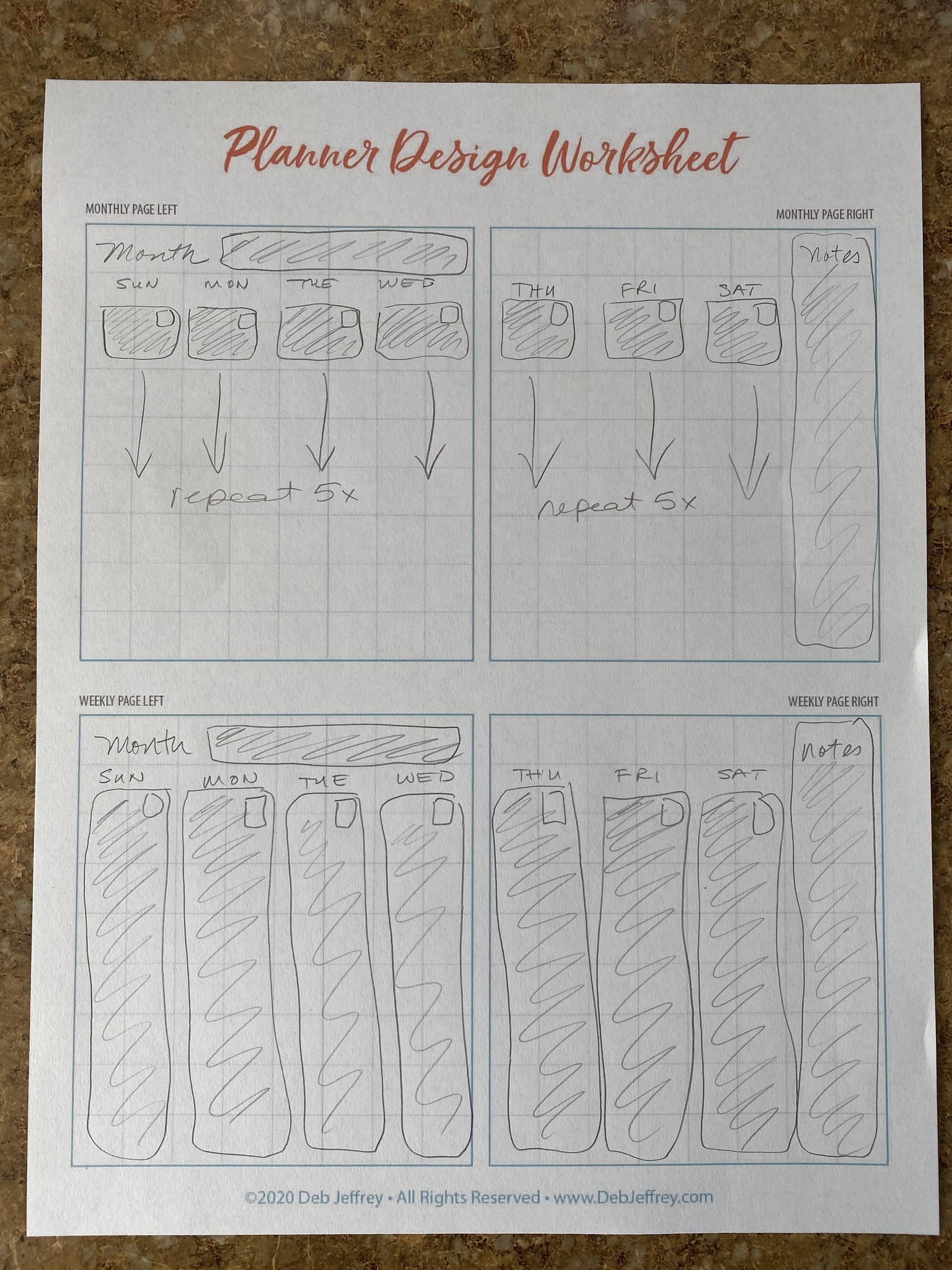 Undated Planner Sample Project - image 2 - student project