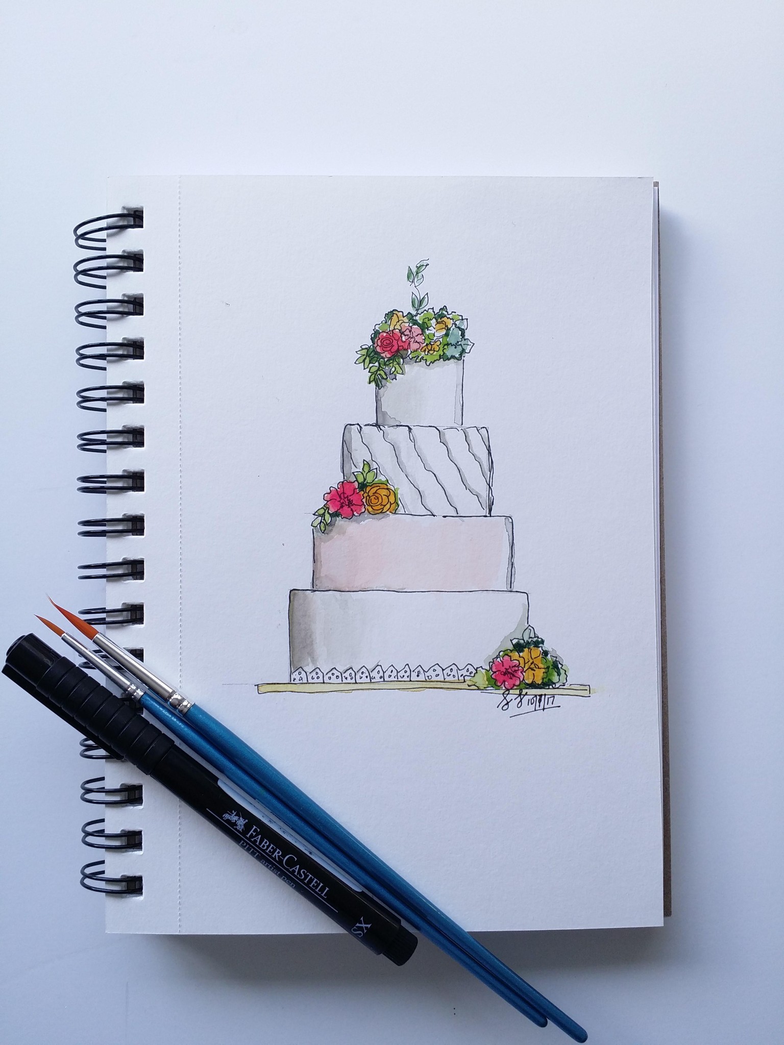 Wedding watercolor - image 1 - student project