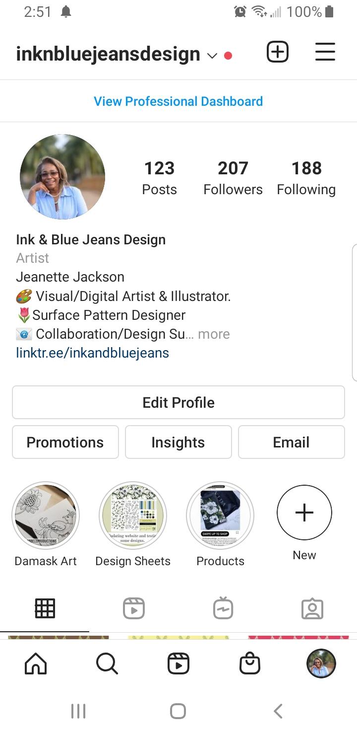 Ink & Blue Jeans IG - image 1 - student project