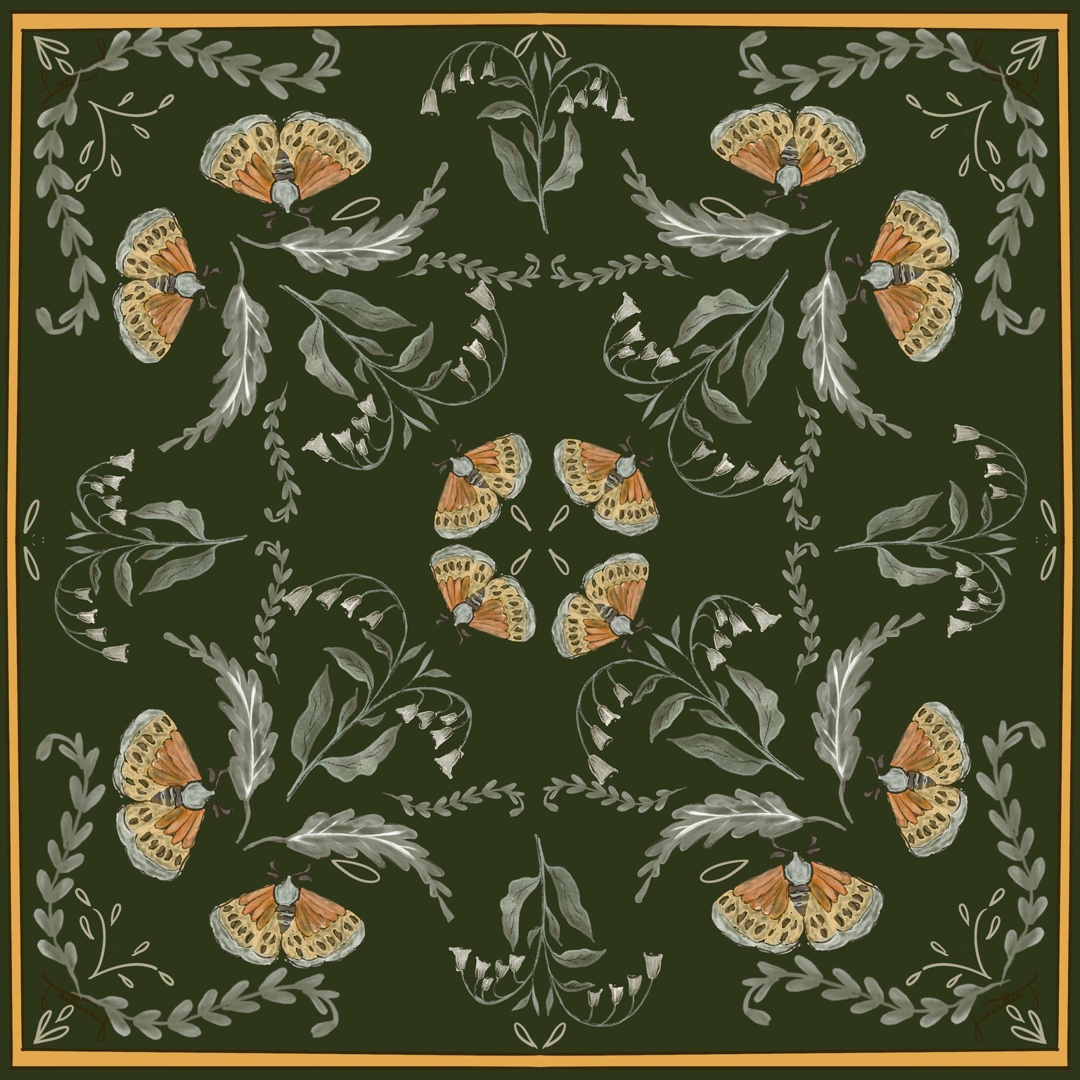 Symmetry Square Scarf-UPDated - image 2 - student project