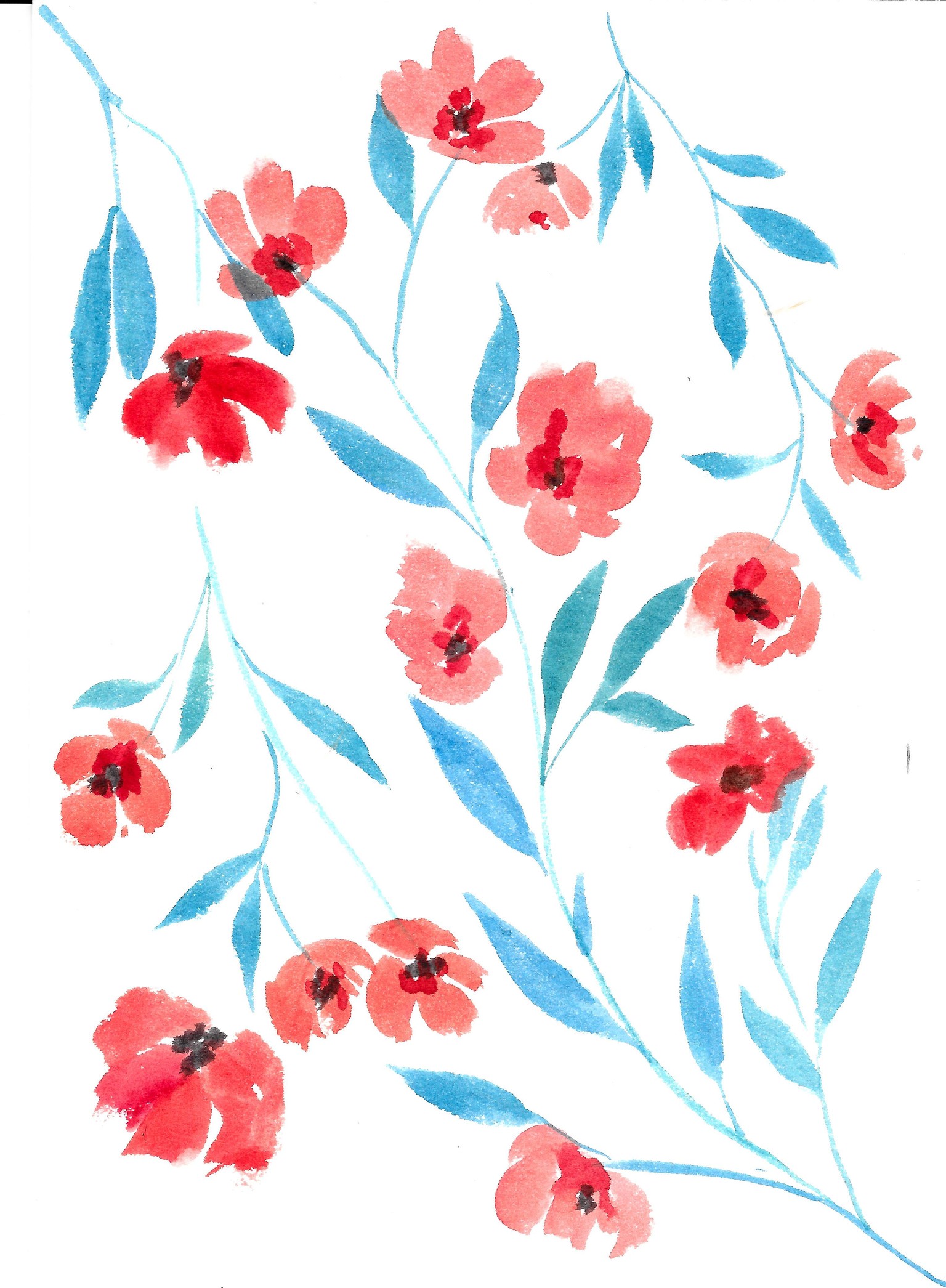 Painterly Floral - image 1 - student project