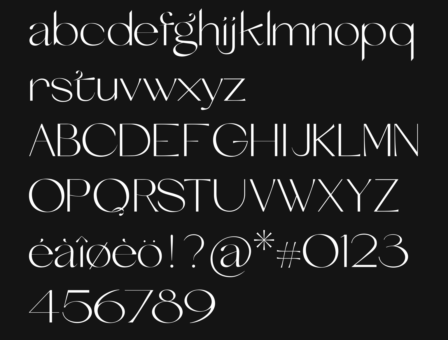 Etoile typeface - image 1 - student project