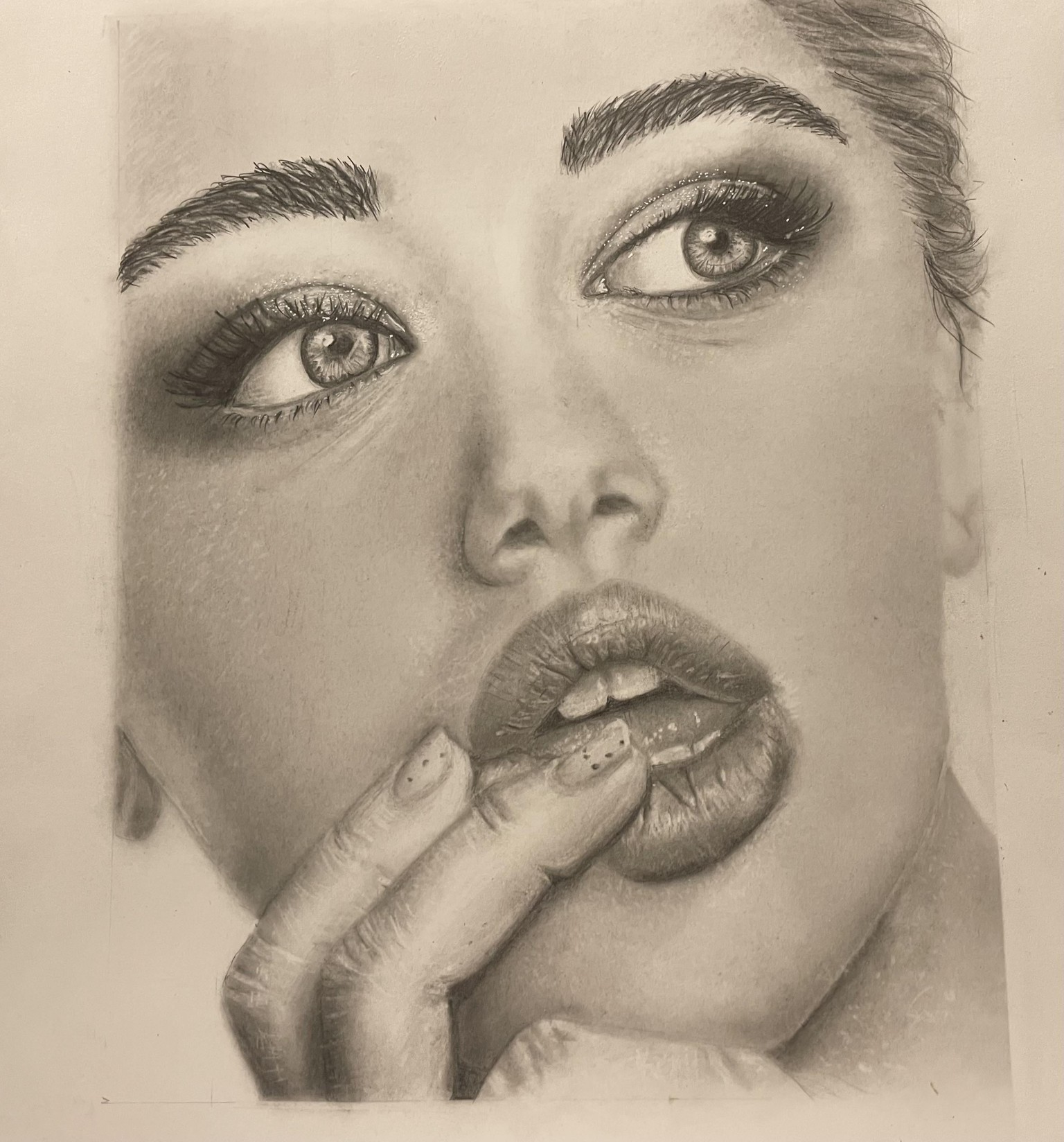 Realistic portrait drawing - image 1 - student project
