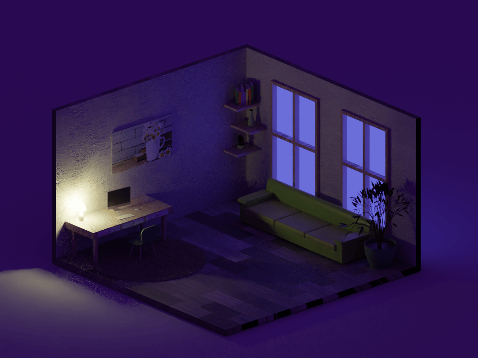 3D Beach+Room - image 3 - student project