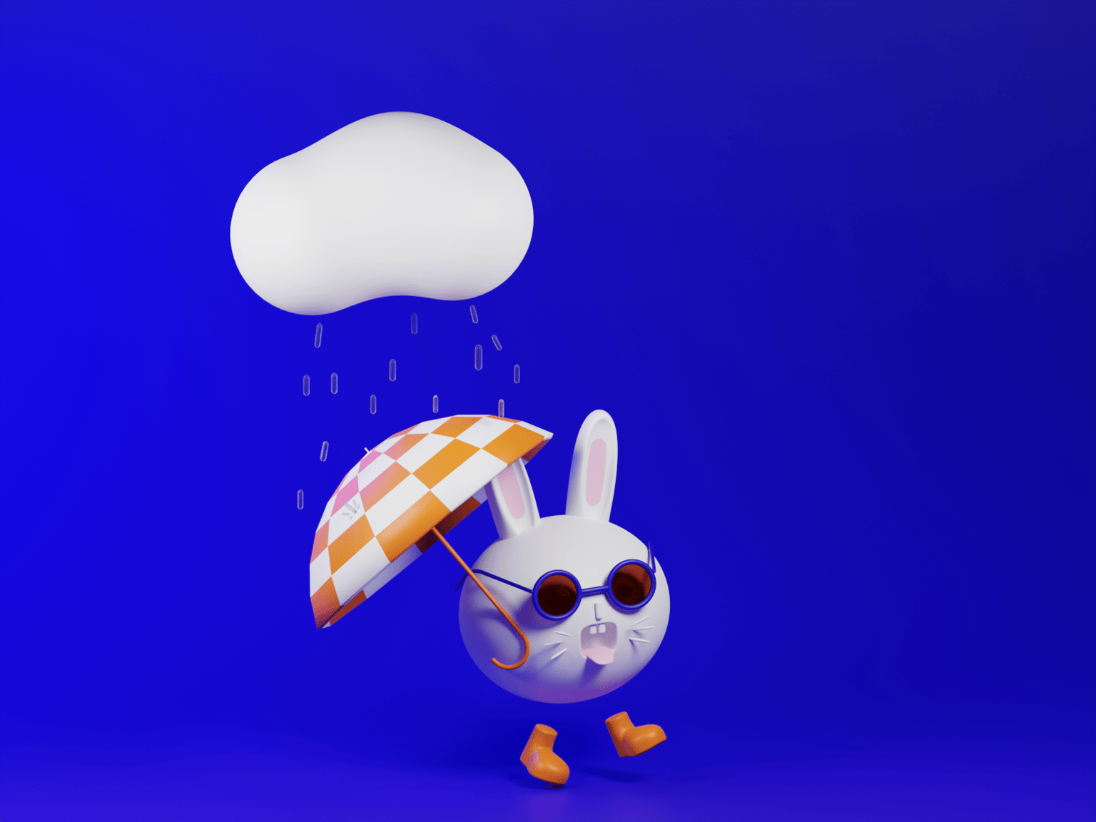 Bunny in the Rain - image 1 - student project