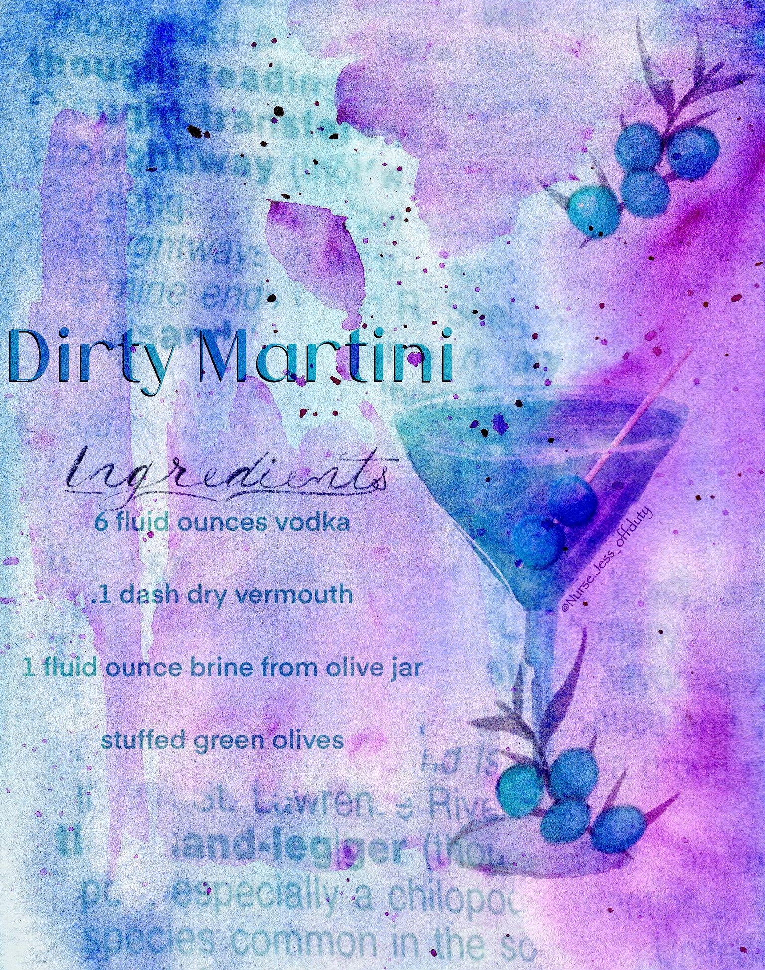 Dirty martini recipe - image 1 - student project