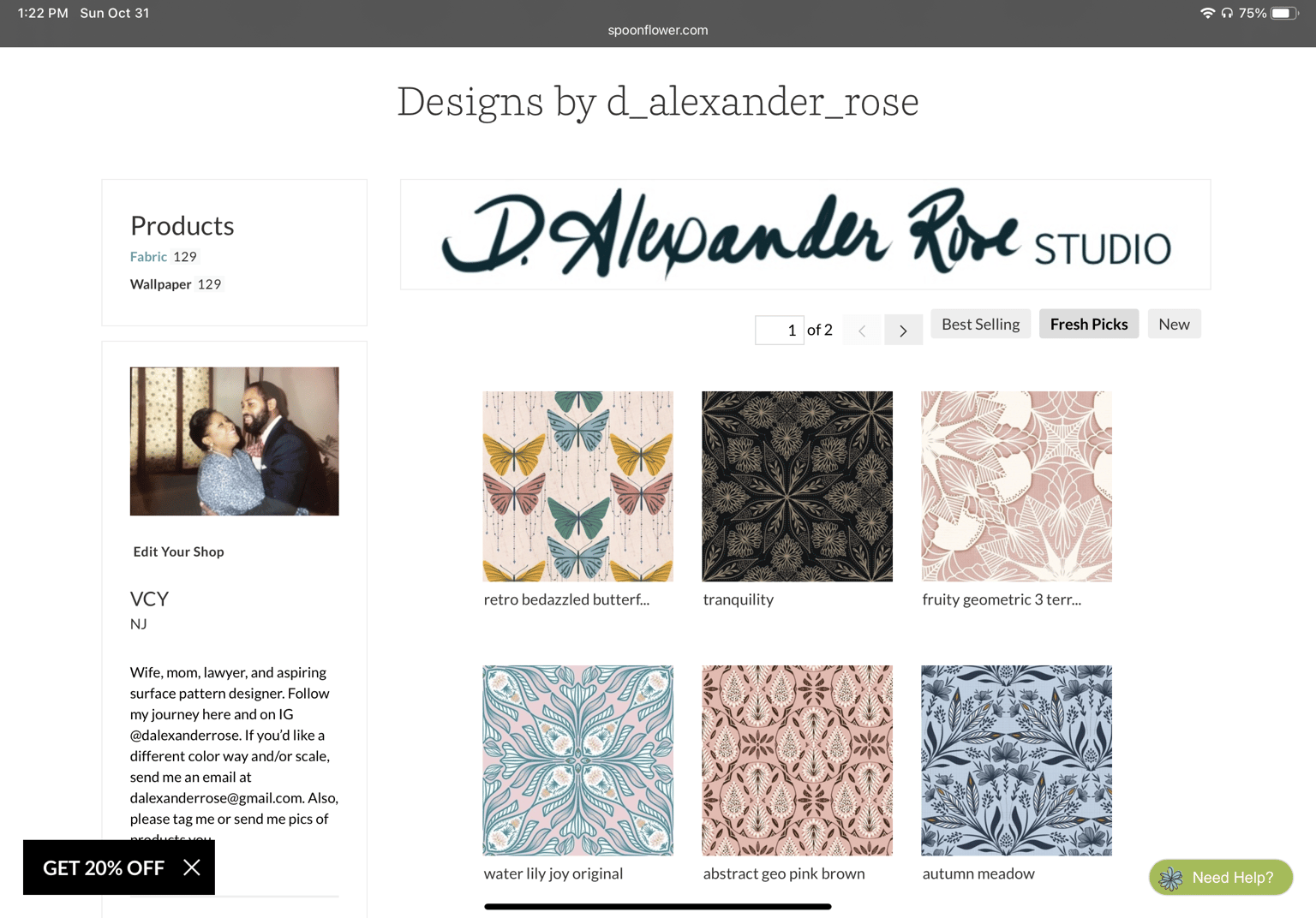 My Spoonflower shop! - image 1 - student project