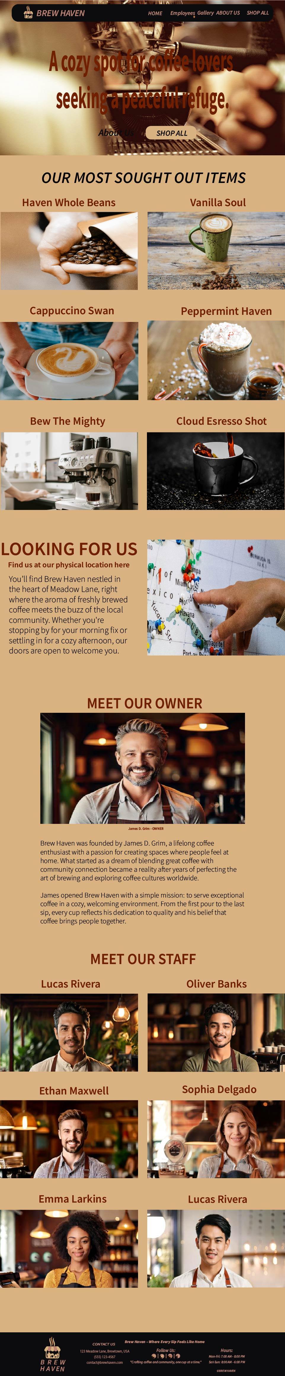 Brew Haven Coffee Shop - image 2 - student project