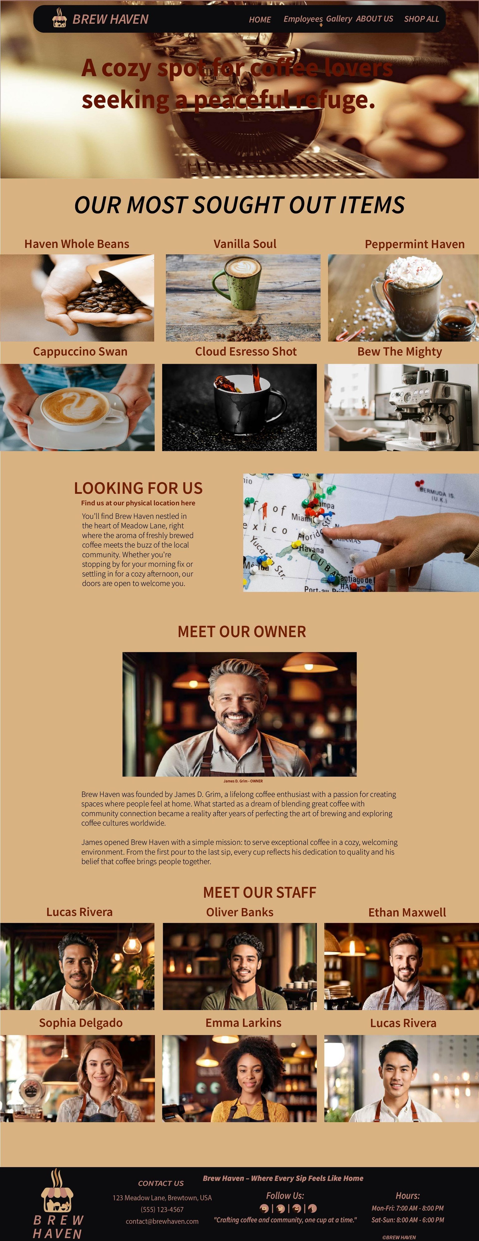 Brew Haven Coffee Shop - image 1 - student project