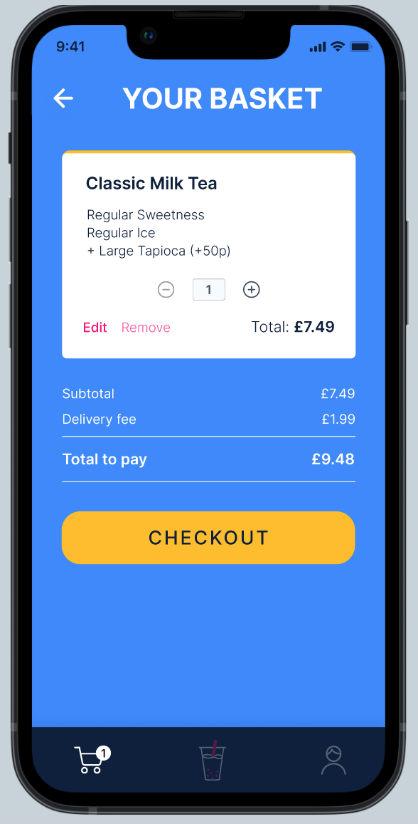 Colourful Boba App - image 4 - student project