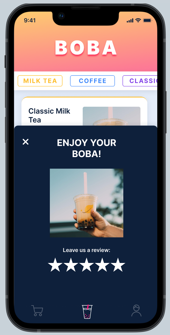 Colourful Boba App - image 7 - student project