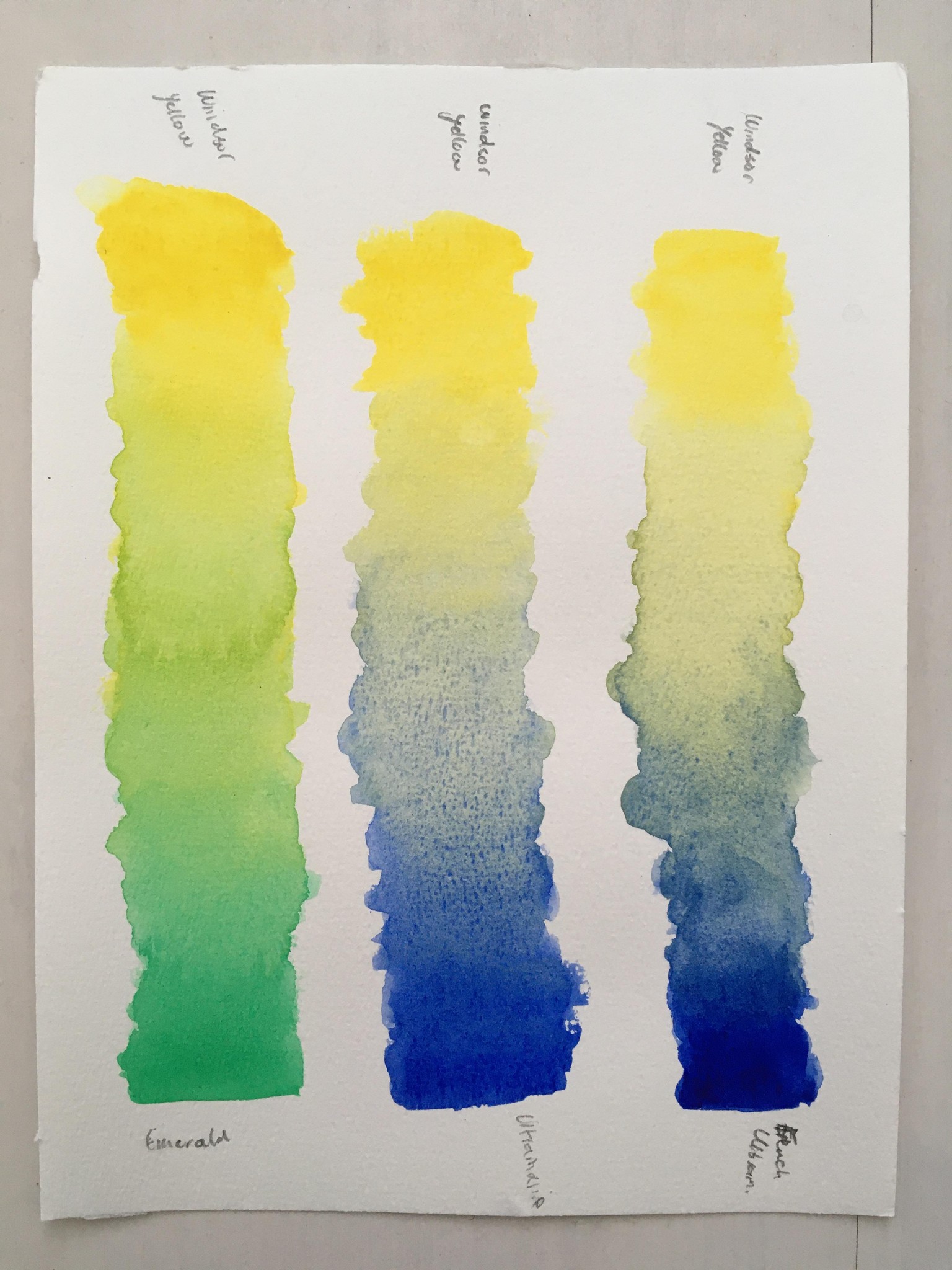 Cool vs. warm swatches in watercolour - image 3 - student project