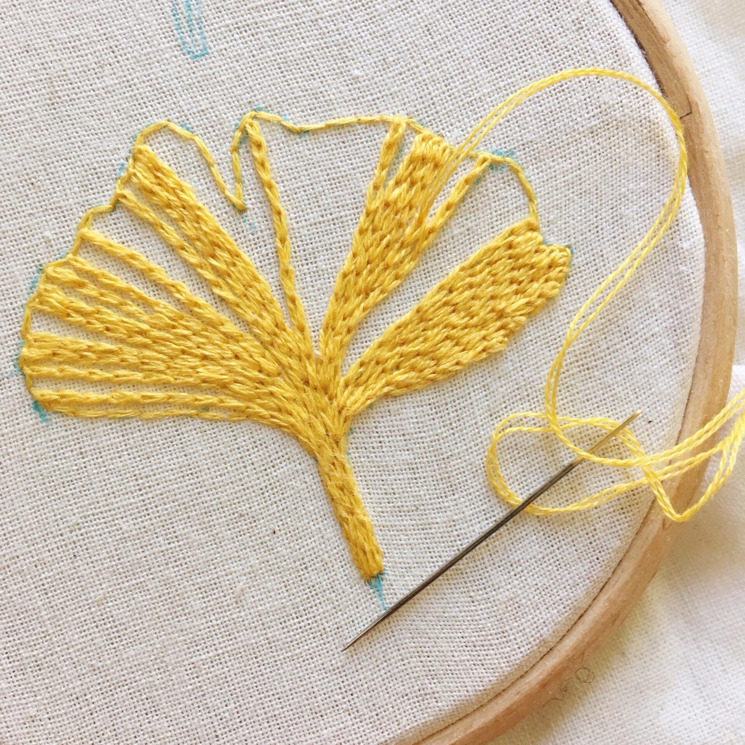 Ginkgo leaf brooch - image 2 - student project