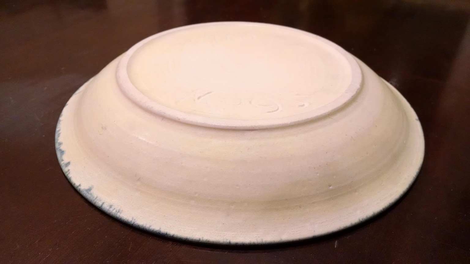 Pottery Plate Thrown and Trimmed on the Wheel - image 1 - student project