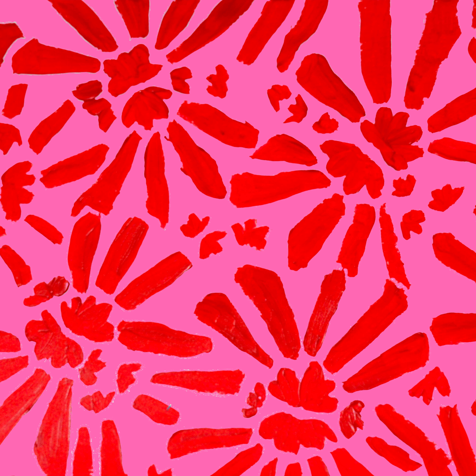 Neon Flower Patterns - image 1 - student project