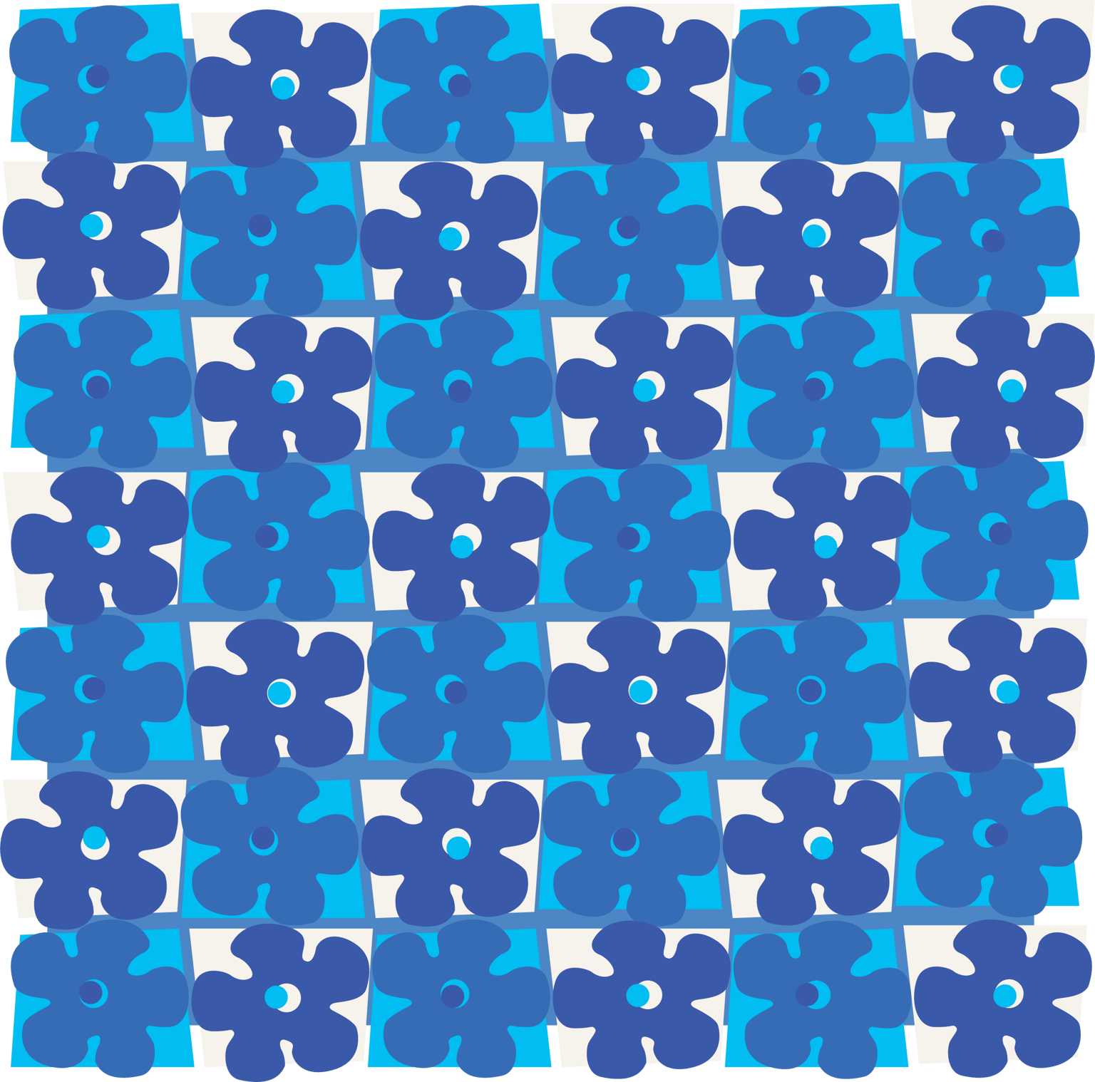 Neon Flower Patterns - image 2 - student project