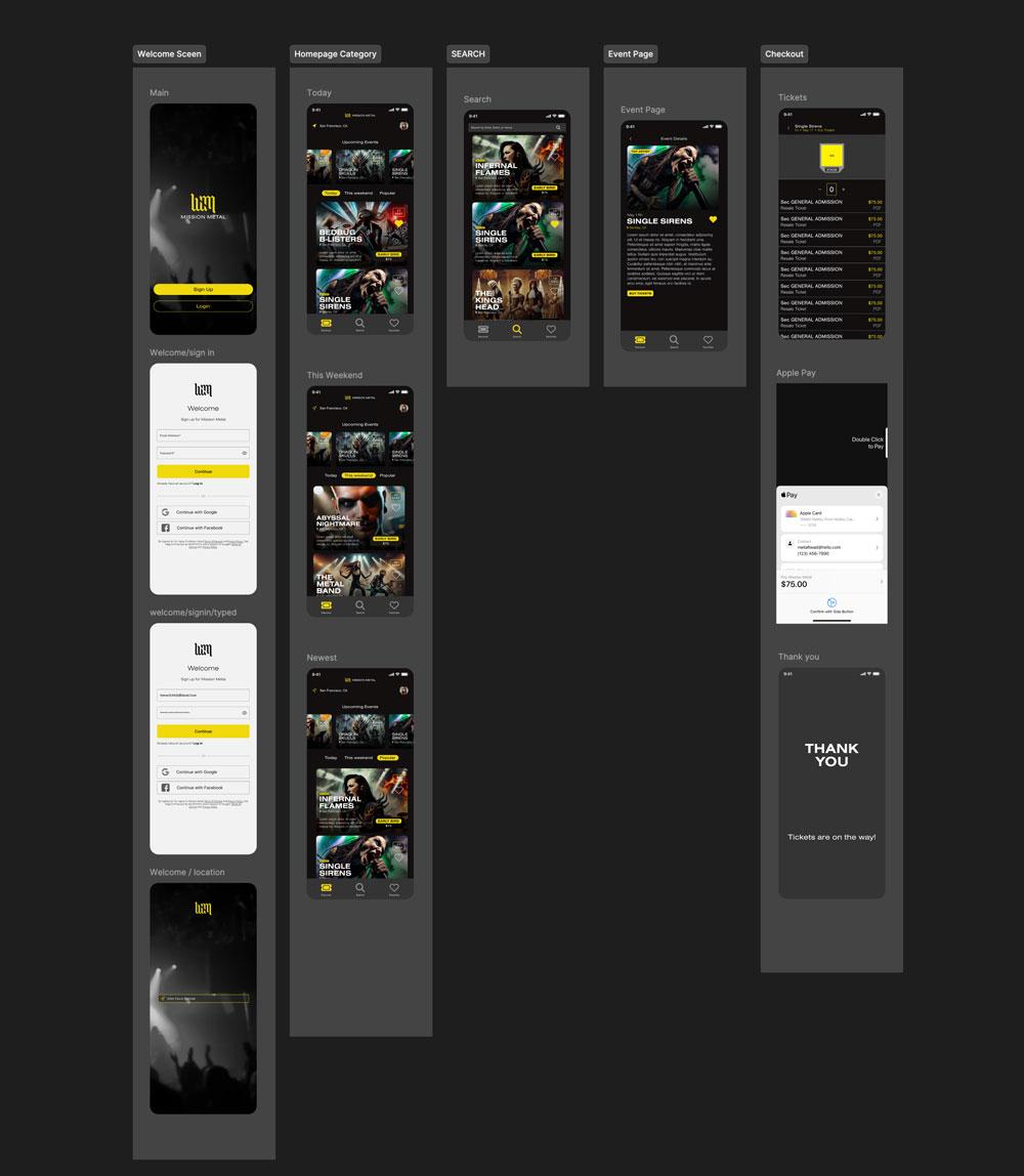 Project 20 - Mission Metal App Demo - image 4 - student project