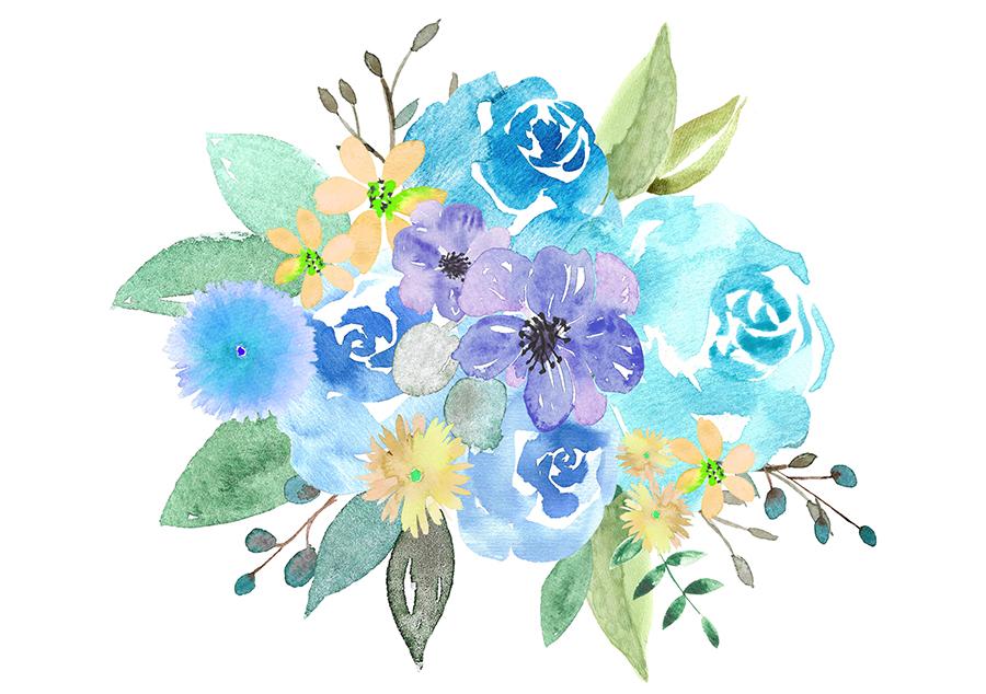 Watercolor Florals for Graphic Design - image 4 - student project