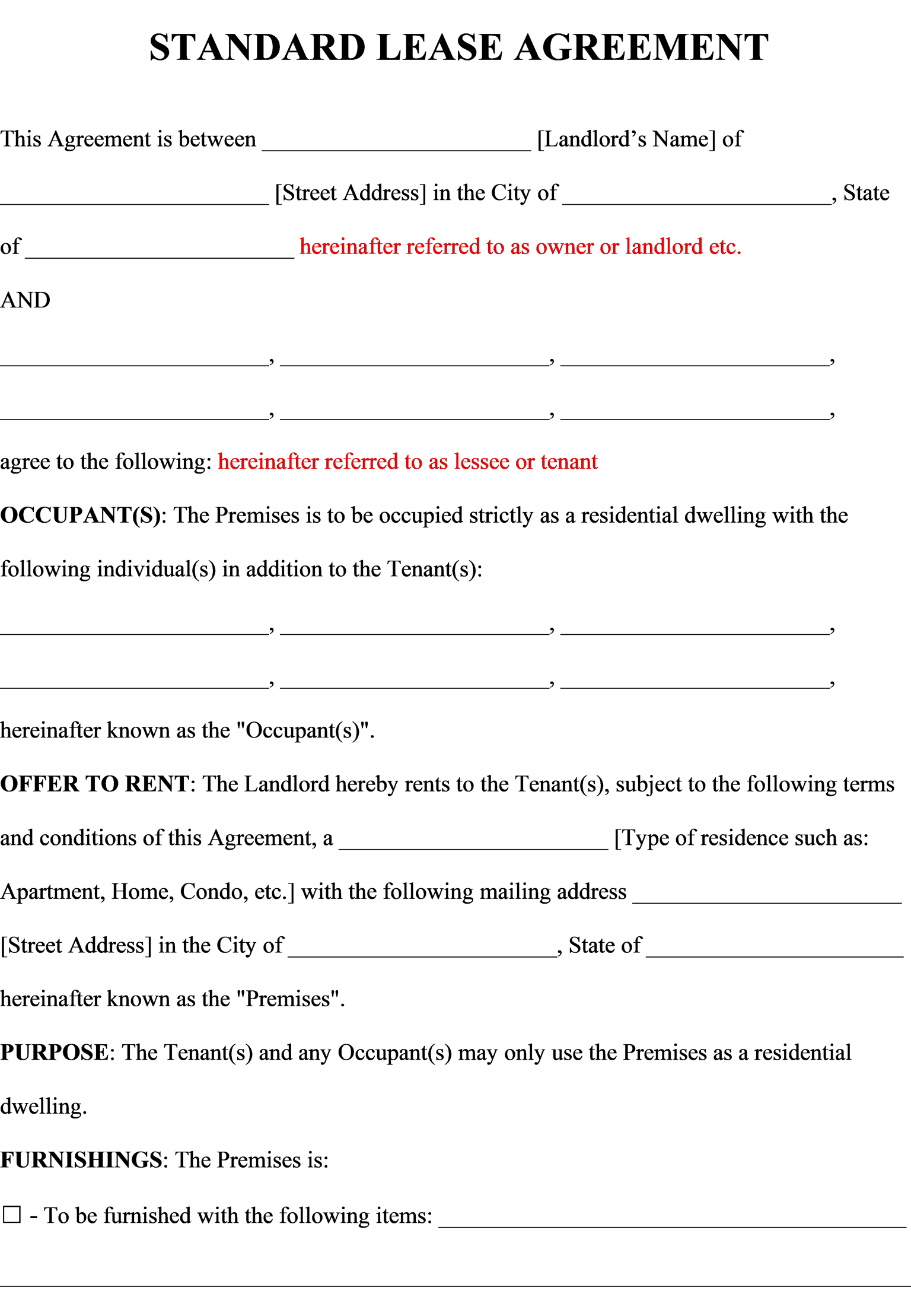 Lease Agreement Assignment - image 1 - student project