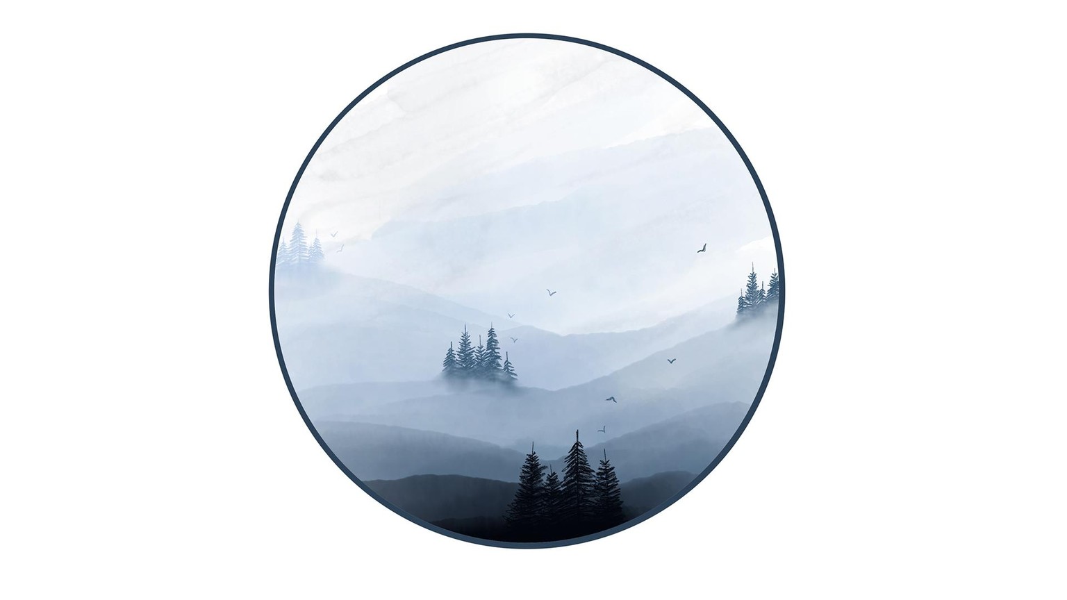 Misty Forest in Adobe Fresco - image 1 - student project