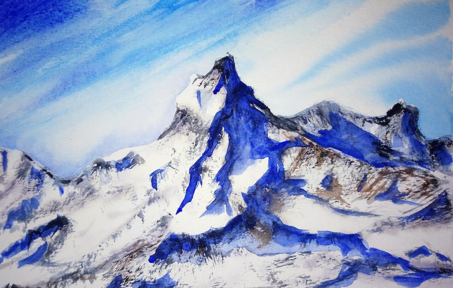 Learn To Paint Watercolor Mountain Landscapes - image 1 - student project