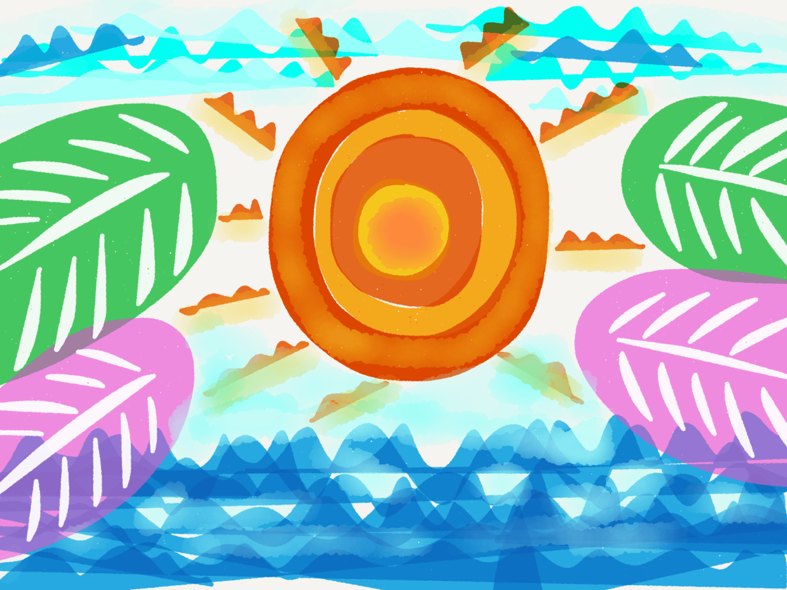 Summer Time Pillow Mock up - image 4 - student project
